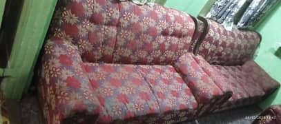 used sofa set  8 seater for sale. High quality wood.