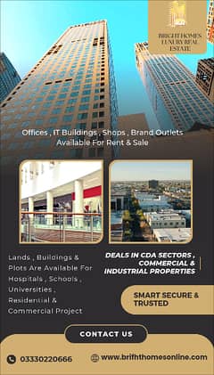 I-10 Main Road Plot with Building for Sale Best Location