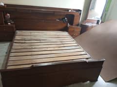 Used dubble bed with dressing table