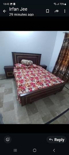 new wooden bed