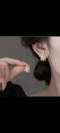 Women's Fashion Micro-inlaid Zircon High-end Light Luxury Earrings