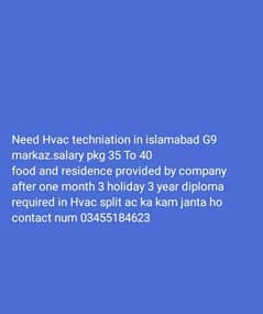 Hvac technician