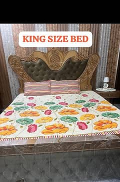 Bed Set (King Size) Wodden, Deco Polish