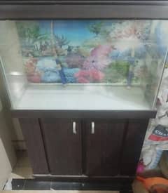 Fish Aquarium With or Without Wooden Cabinet