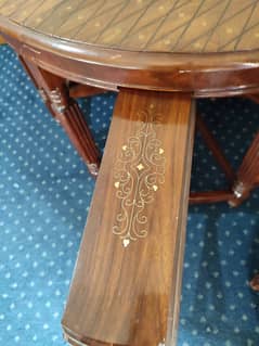 6 stool folding with circle table