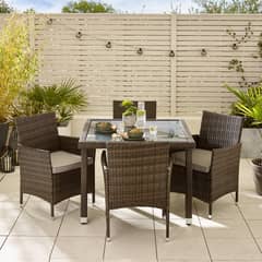 Export Quality Rattan Chairs – Durable Powder-Coated Frame for Outdoo
