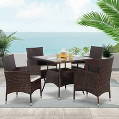 Export Quality Rattan Chairs – Durable Powder-Coated Frame for Outdoo