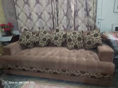5 Seater Sofa New Set With Sofa cover & Cushions.