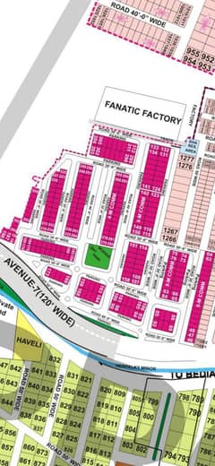 8 Marla 2 Side Open/Corner Commercial Plot for Sale in Phase 6 DHA Lahore.