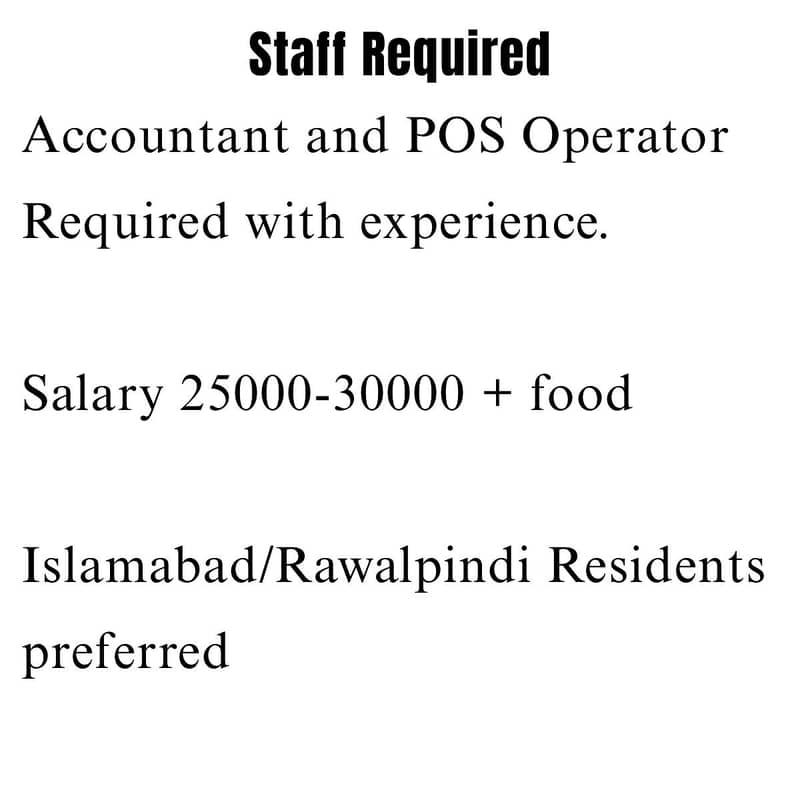 Accountant and Computer operator required for Shop 0