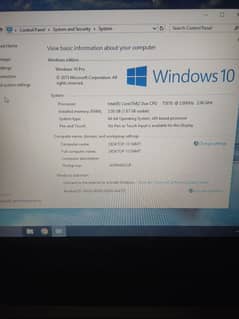 Toshiba laptop (2/500)GB with Window 10 installed