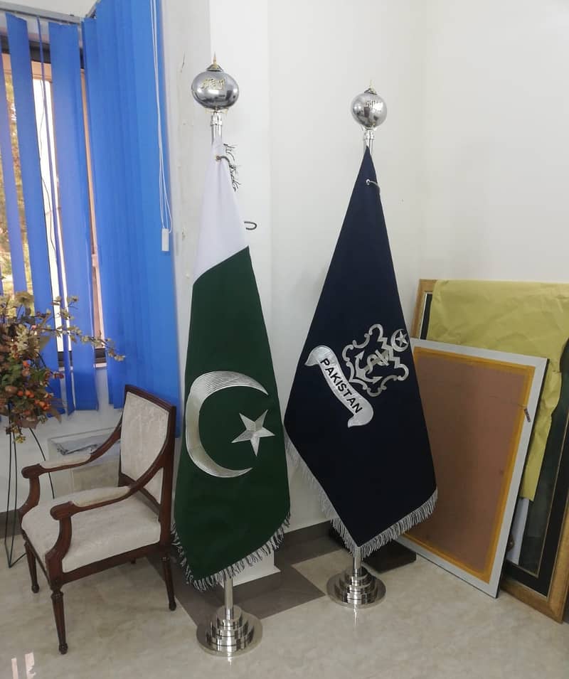 Army Flag | Air Force Flag | Pakistan Flag Punjab Govt Flag with Pole 2