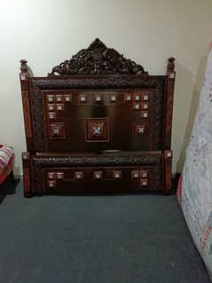 Bed , Dressing, Side table's & Show case