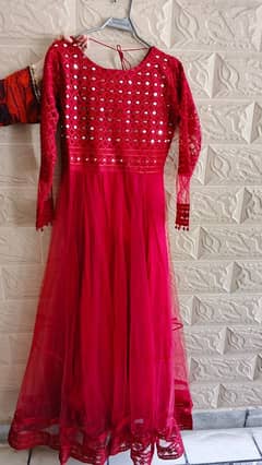 Net Shaposh Embroidered Maxi
