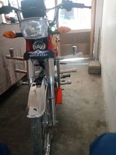 super star 70cc 2025 model Islamabad number bike for sale