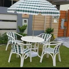  Export Quality PVC Outdoor Chairs & Table For Sale 
