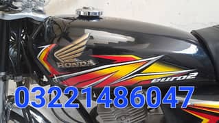Hond 125 03221486047  black colour punjab number