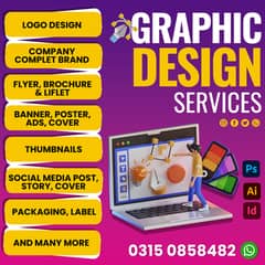 Logo Designing -Graphics Designing - Branding - Social Media Posts