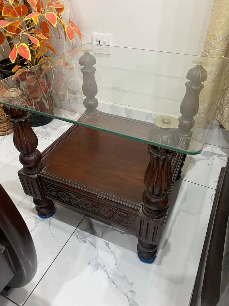 1 Centre Table and 2 Small Tables - Excellent Condition 1
