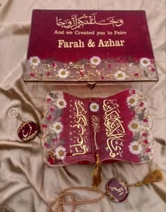 Resin customise Quran rehel and Box set