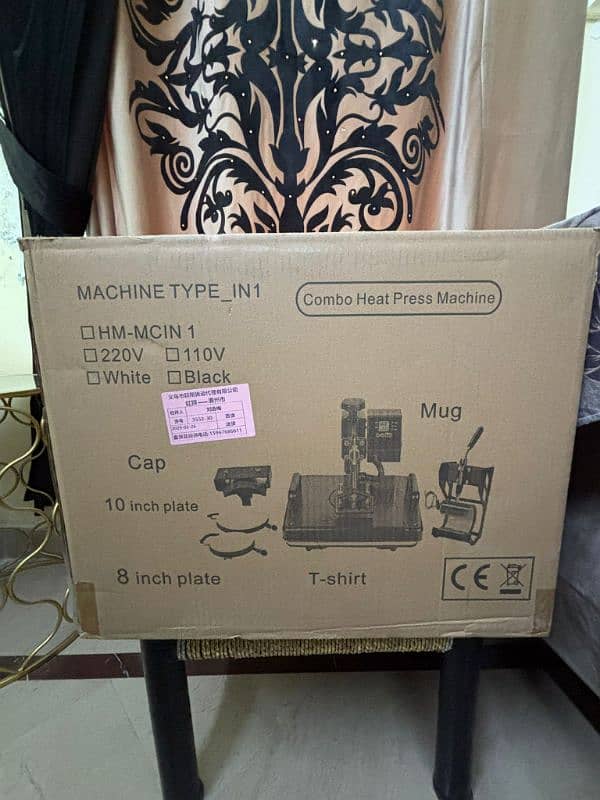 Heat Press Machin 5 in 1 Box Pack Not open not use 3