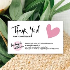 Visiting Card & Thank You cards Printing