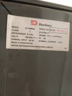 Used Dawlance Refrigrator/ Fridge 9175WBHZ