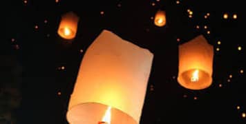 Chinese Lenterns event celebrate with lentern fly candle pepper rocket