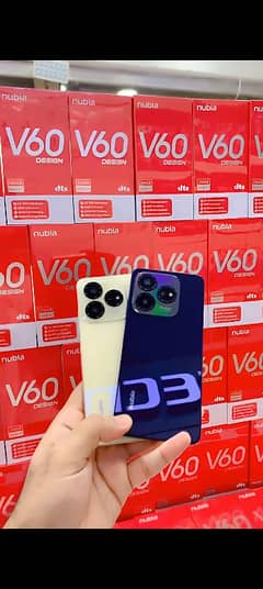 NUBIA V60 DESIGN (6GB/256GB) 50MP CAM 5000Mah Battery New Box Pack