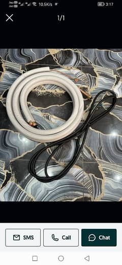 22 say 25 feet copper ac pipe for sale