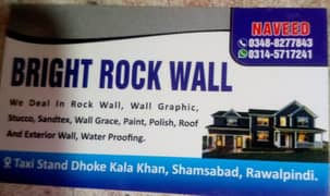 Rock wall ,Color Crete , Paint Polishing , Rolltec , Home Decor