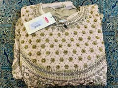 formal macxi dress with capri n dupatta