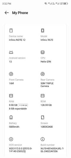 Infinix note 12 complete box