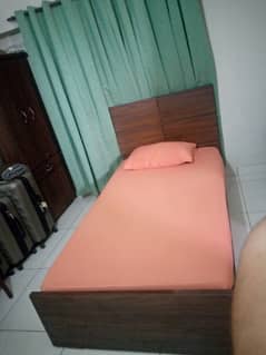 1 single bed with 2 door (2) wardrobe just like brand new
