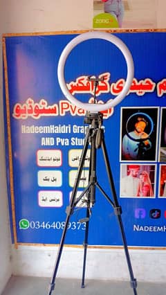 tripod stand with ringlight for YouTube tiktok videos and get live