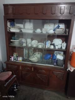 wooden showcase