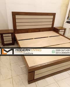 King Bed With 2 side tables best quality