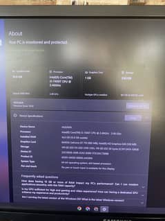 I5 7th gen pc all ok 16 gb ram 128gb ssd 1ddr5 card hai
