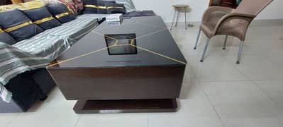 center table wood and glass