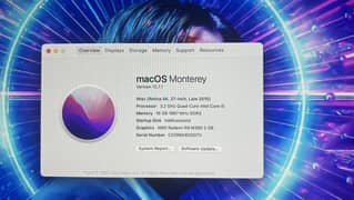 iMac late 2015 27 inches with 27 inches apple screen.