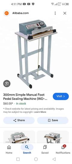 pedal sealer packing machine