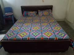 pure wooden bed