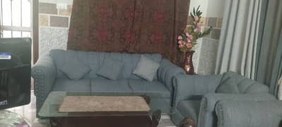 seven seater sofa jute covering with strong  structure