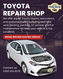 Toyota Corolla, Toyota Land Cruiser, vitz, Auto Workshop Auto Mechanic