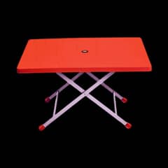 solid plastic table in good condition
