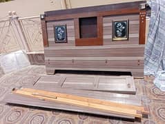Bed with spring mattress