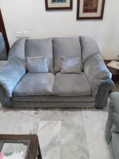 Newly upholstered sofa set