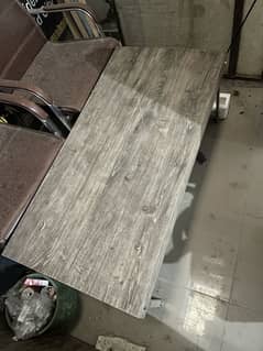 4 chairs urgent for sale with center table