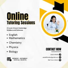 Online Tutor for Sciences, Maths ann English