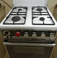 oven with 4 burner working condition